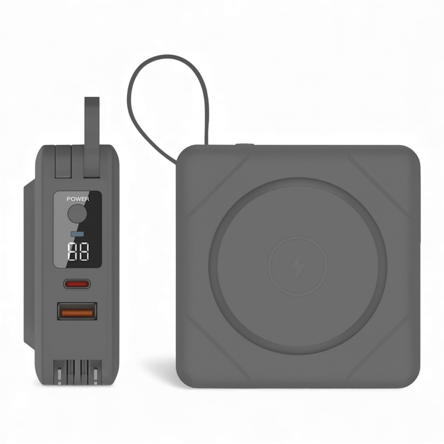 Image 725892_BLK.jpg, Product 725-892 / Price $79.99, Uncaged Ergonomics 7-in-1 10,000-mAh Portable Power Bank from Uncaged Ergonomics on TSC.ca's Electronics department
