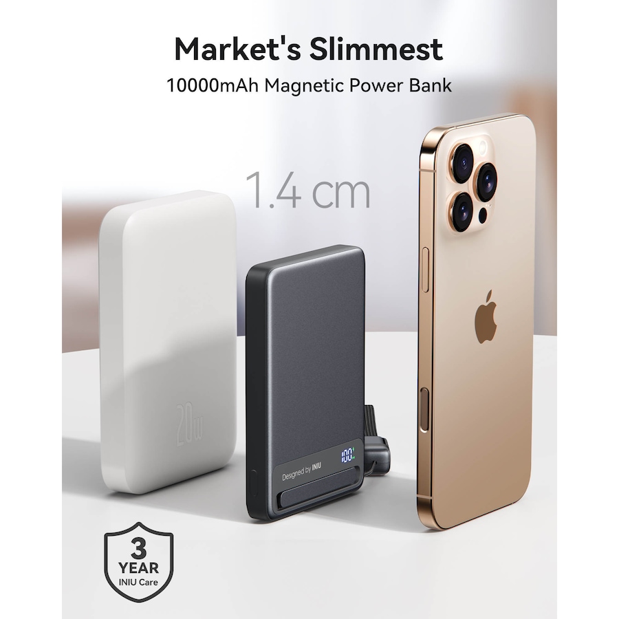 Image 725900.jpg, Product 725-900 / Price $99.99, Iniu MagPro Slim 10,000-mAh Power Bank from INIU on TSC.ca's Electronics department