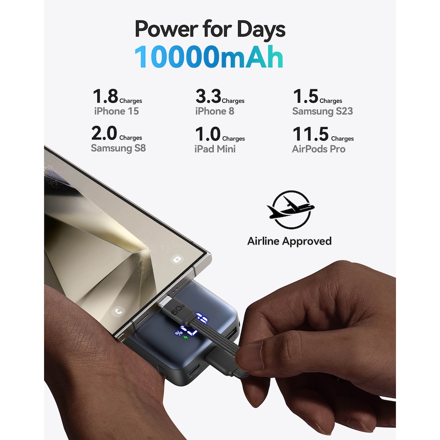 Image 725904_ALTMORE3.jpg, Product 725-904 / Price $69.99, Iniu Pocket Pro 10,000-mAh Power Bank, 45W from INIU on TSC.ca's Electronics department