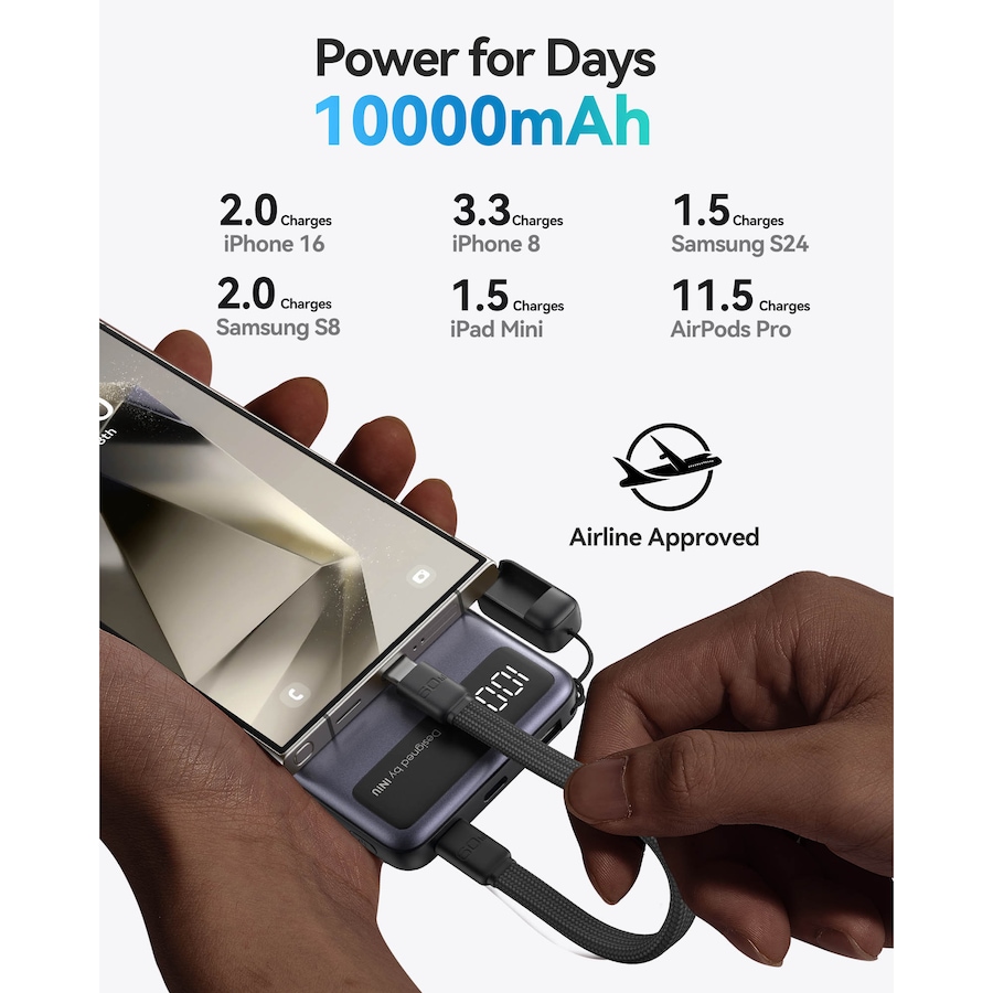 Image 725905_ALTMORE5.jpg, Product 725-905 / Price $69.99, Iniu Pocket Pro Slim 10,000-mAh Power Bank, 45W  from INIU on TSC.ca's Electronics department