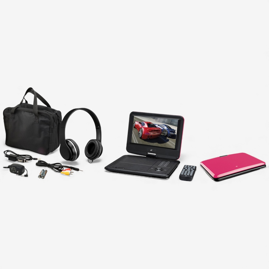 Image 725912_PNK.jpg, Product 725-912 / Price $189.99, GPX Portable DVD 9" LCD Display with Headphones from GPX on TSC.ca's Electronics department