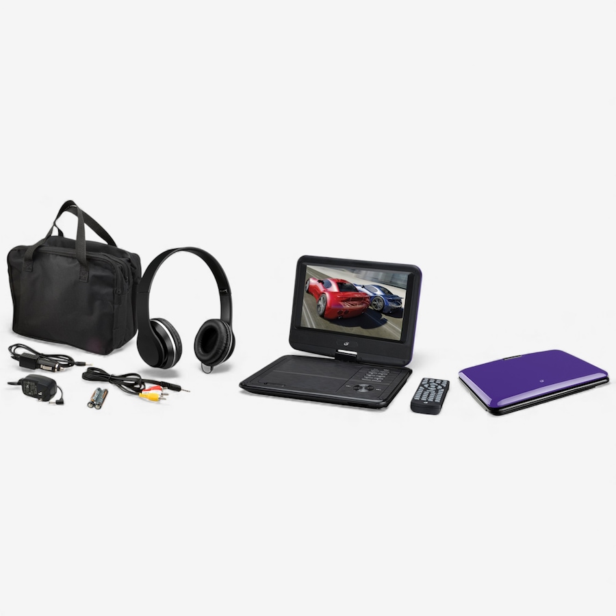 Image 725912_PUR.jpg, Product 725-912 / Price $189.99, GPX Portable DVD 9" LCD Display with Headphones from GPX on TSC.ca's Electronics department