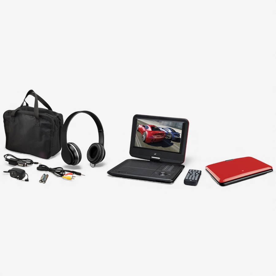 Image 725912_RED.jpg, Product 725-912 / Price $189.99, GPX Portable DVD 9" LCD Display with Headphones from GPX on TSC.ca's Electronics department