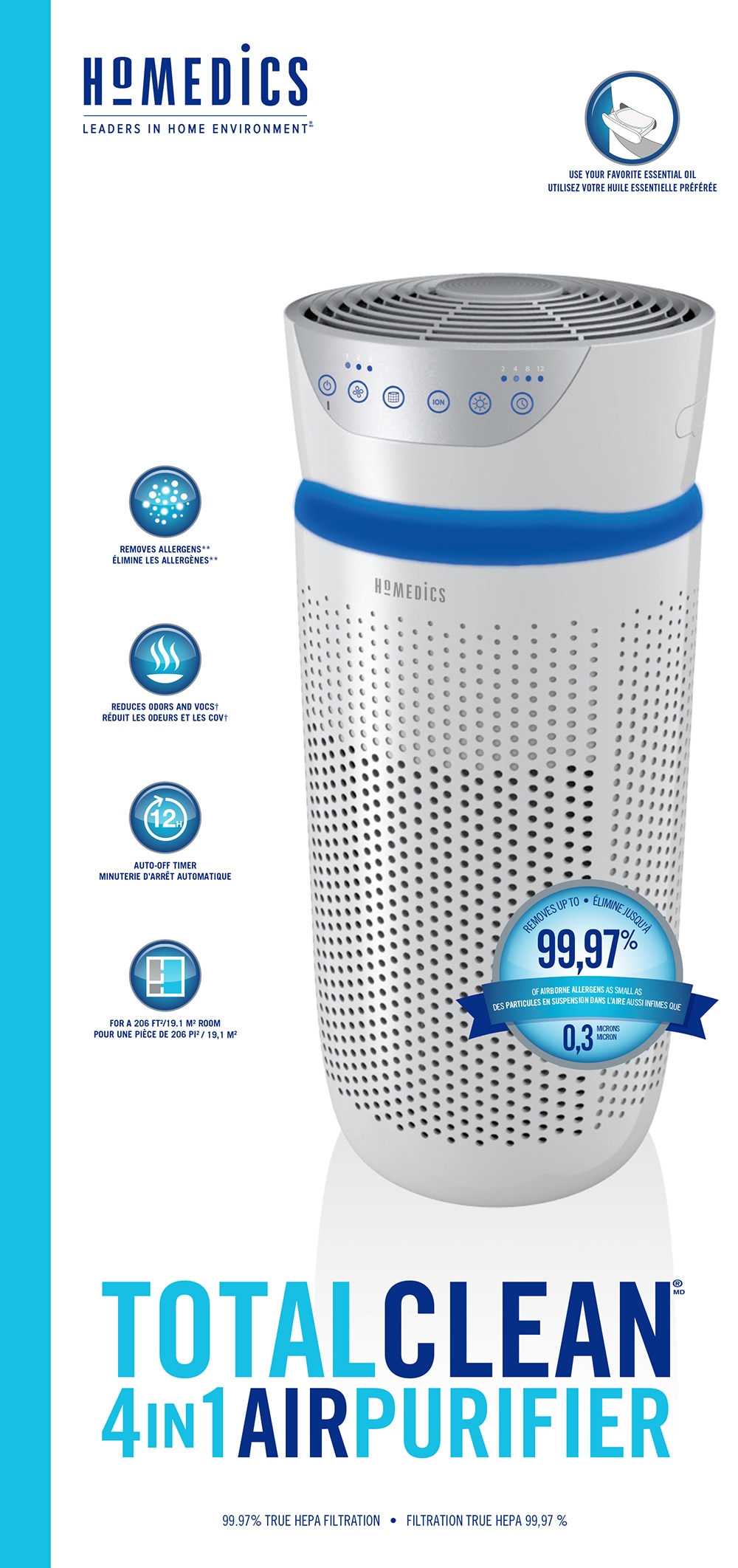 Homedics totalclean air purifier deals 4 in 1