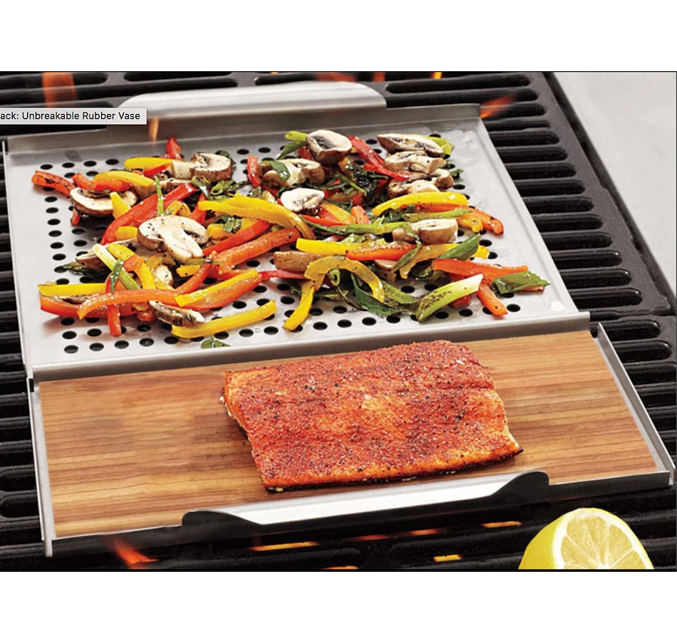 Image 725944_ALTMORE1.jpg, Product 725-944 / Price $34.99, Outset Grillware Cedar Plank Holder and Grid from Outset Grillware on TSC.ca's Kitchen department