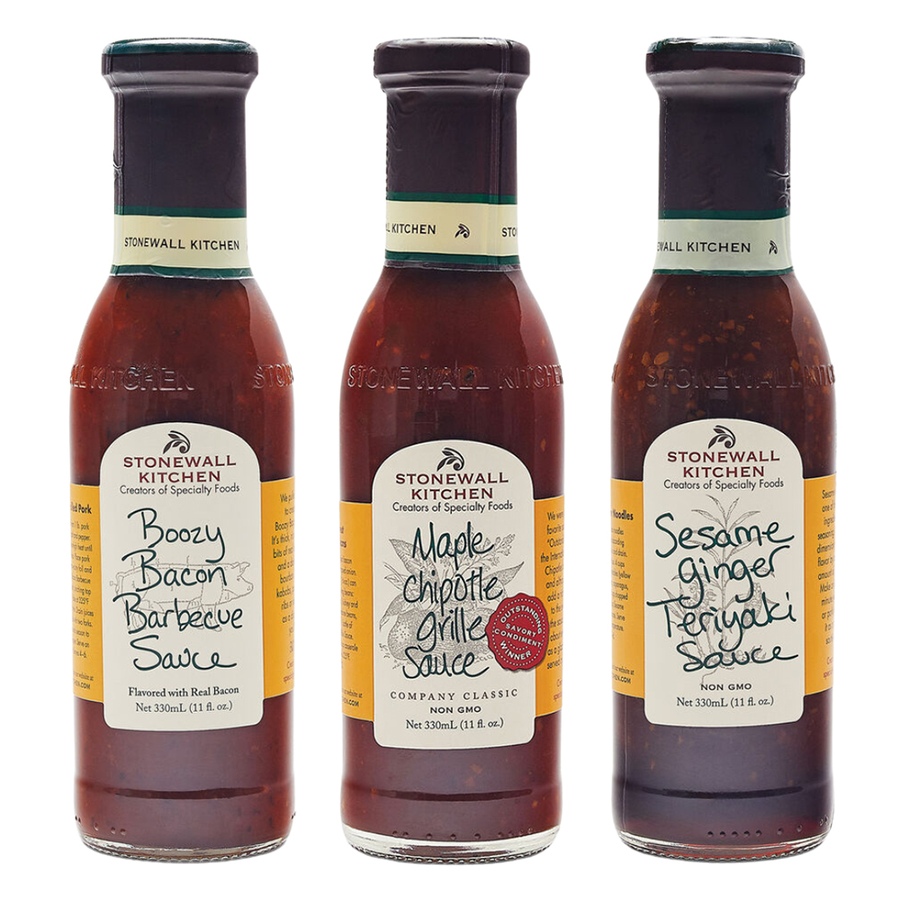 Image 726040.jpg, Product 726-040 / Price $49.99, Stonewall Kitchen Grille Sauce and Marinade Trio from Gourmet Trading on TSC.ca's Kitchen department