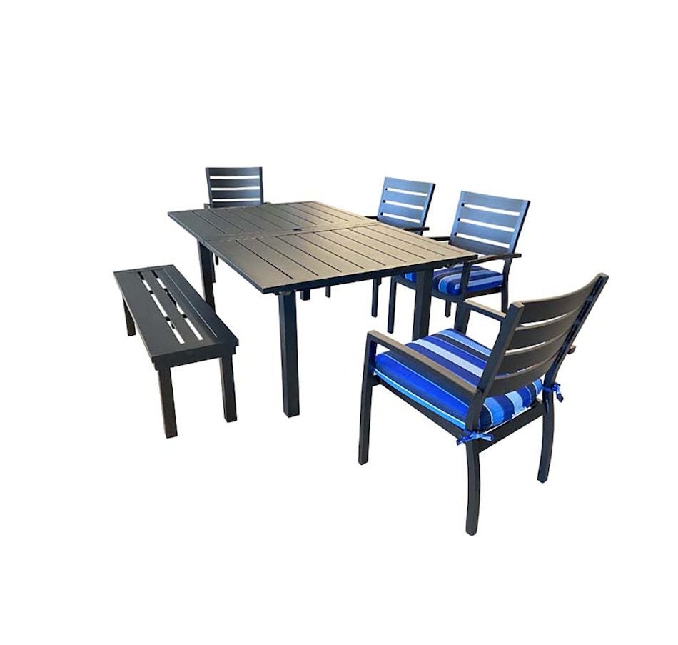 Image 726075.jpg, Product 726-075 / Price $6,049.00, Protégé 6-Piece Southampton 105" Extension Dining Set from Protege on TSC.ca's Home & Garden department