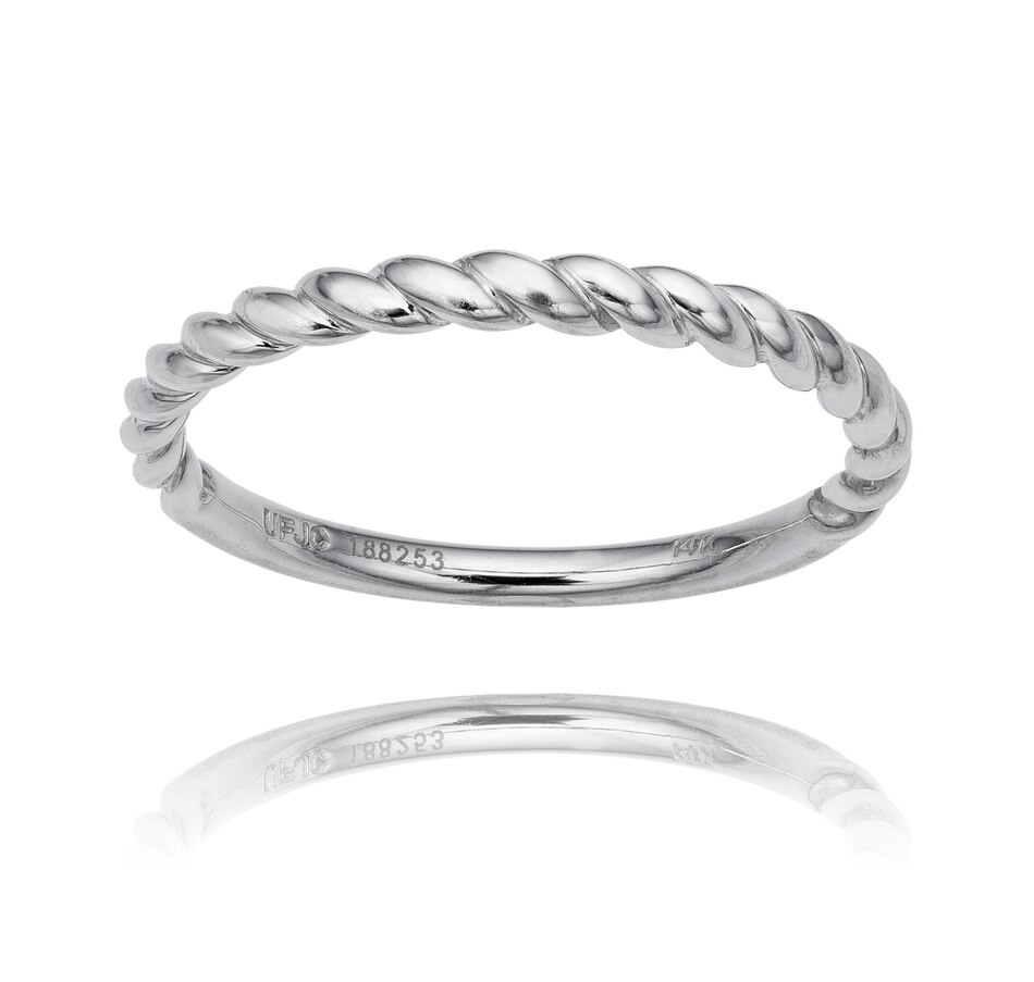 Image 726149_ALTMORE4.jpg, Product 726-149 / Price $3,495.00, Estate Originals 14K White Gold Half Carat Solitaire Diamond Engagement Ring with Matching Twisted Wedding Band from Estate Originals on TSC.ca's Jewellery department