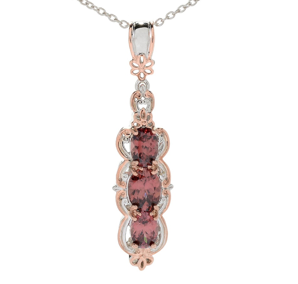 Image 726239.jpg, Product 726-239 / Price $249.99, Gems En Vogue Palladium Silver Rose Zircon Pendant And Chain from Gems En Vogue on TSC.ca's Jewellery department