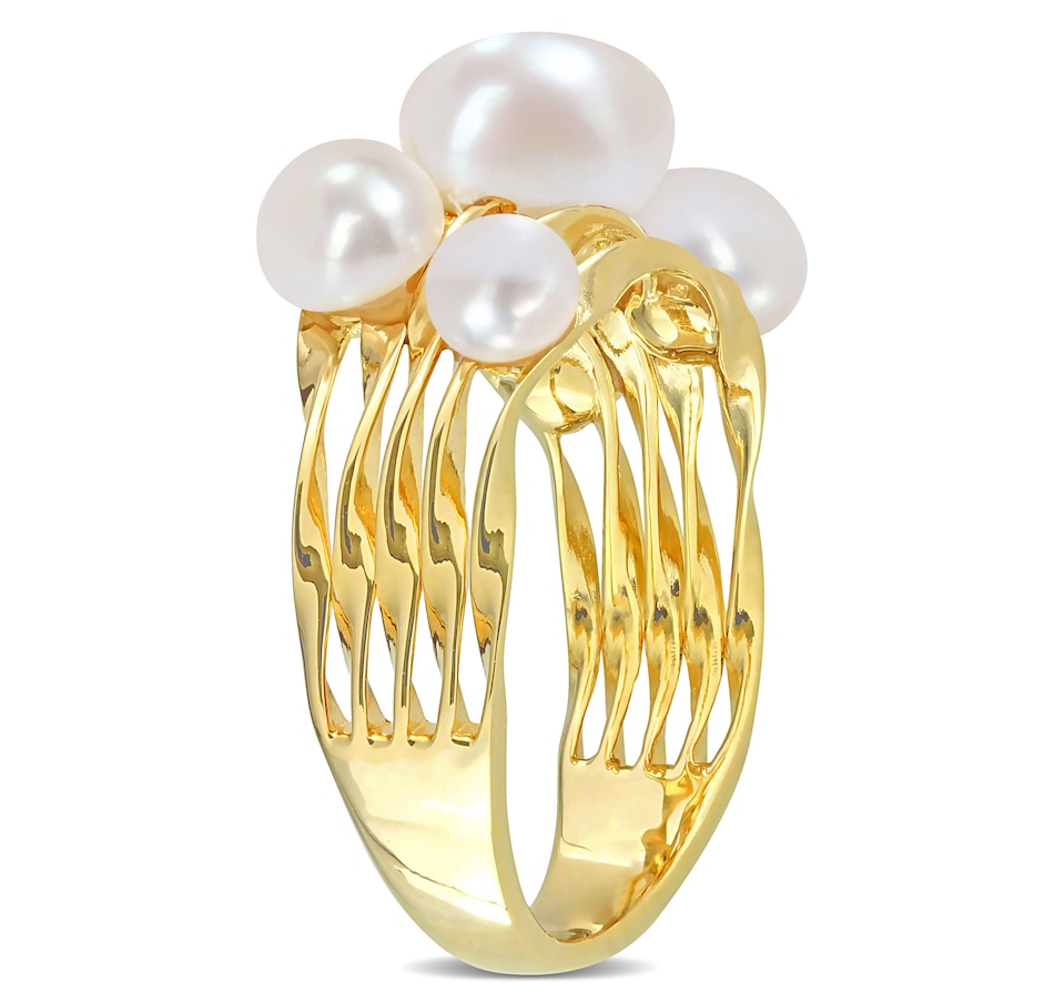 Image 726261_ALTMORE1.jpg, Product 726-261 / Price $139.99, AMOUR Pearls Sterling Silver Yellow Gold Plate 4-7.5mm Freshwater Cultured Pearl Fashion from Amour Pearls on TSC.ca's Jewellery department