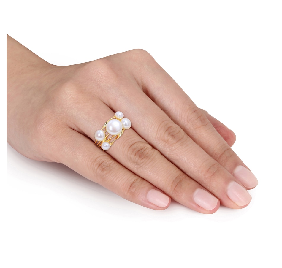 Image 726261_ALTMORE3.jpg, Product 726-261 / Price $139.99, AMOUR Pearls Sterling Silver Yellow Gold Plate 4-7.5mm Freshwater Cultured Pearl Fashion from Amour Pearls on TSC.ca's Jewellery department