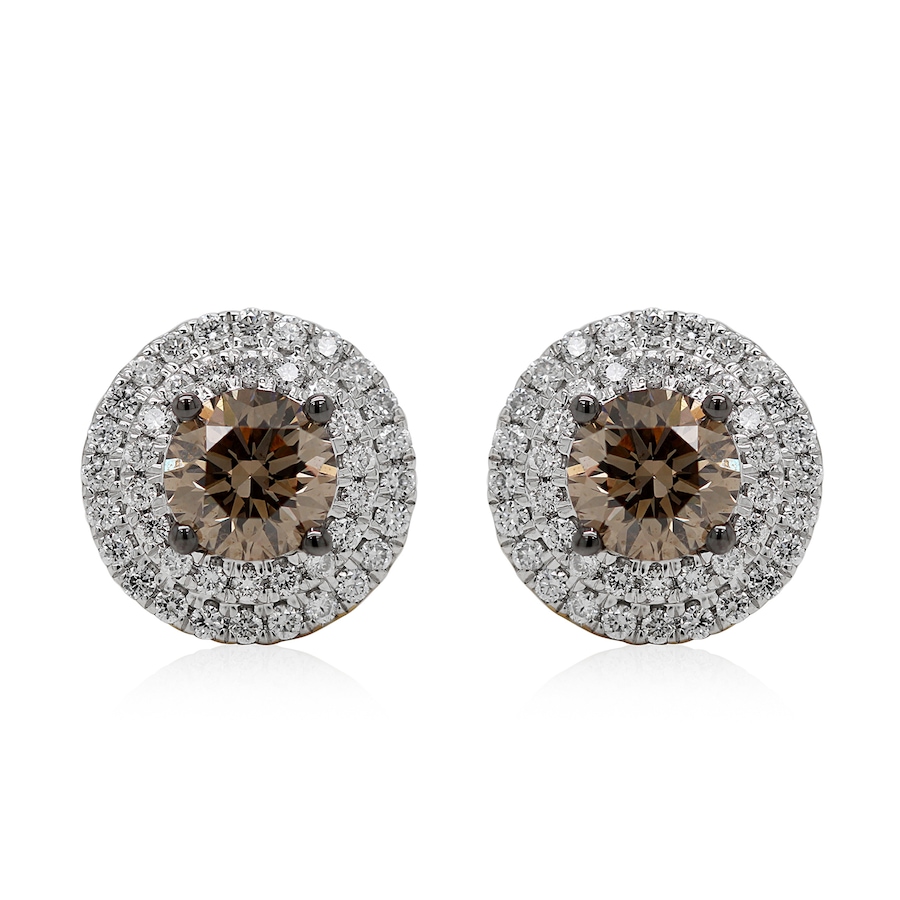 Image 726313_YGL.jpg, Product 726-313 / Price $2,699.99, EVERA Diamonds 14K Gold 2.75 av. ctw Champagne and White Diamond Earrings from Evera Diamonds on TSC.ca's Jewellery department