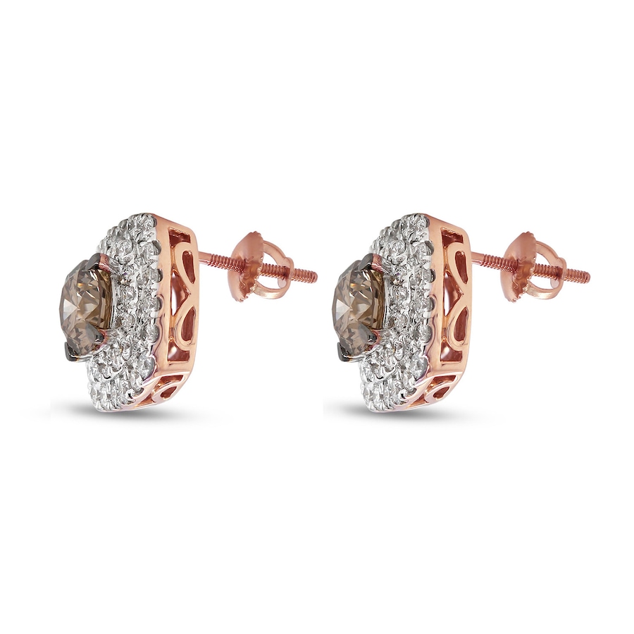 Image 726314_ALTMORE3.jpg, Product 726-314 / Price $2,899.99, EVERA Diamonds 14K Gold 3.50 av. ctw Champagne and White Diamond Earrings from Evera Diamonds on TSC.ca's Jewellery department
