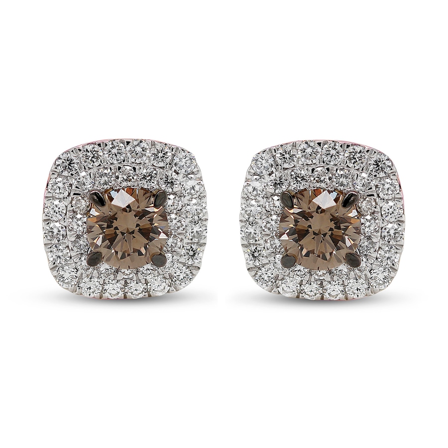 Image 726314_RGL.jpg, Product 726-314 / Price $2,899.99, EVERA Diamonds 14K Gold 3.50 av. ctw Champagne and White Diamond Earrings from Evera Diamonds on TSC.ca's Jewellery department