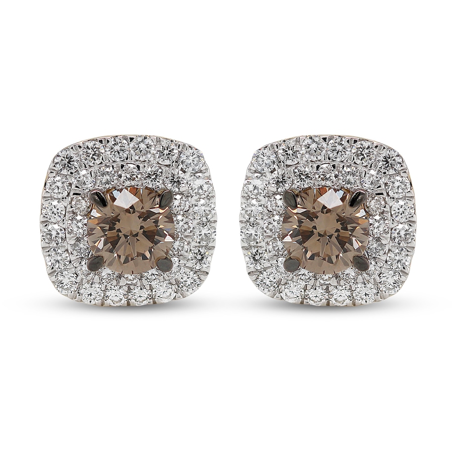 Image 726314_YGL.jpg, Product 726-314 / Price $2,899.99, EVERA Diamonds 14K Gold 3.50 av. ctw Champagne and White Diamond Earrings from Evera Diamonds on TSC.ca's Jewellery department
