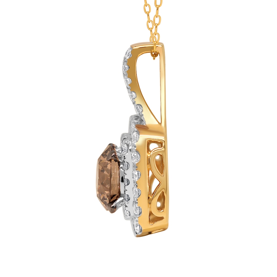 Image 726315_ALTMORE1.jpg, Product 726-315 / Price $2,199.99, EVERA Diamonds 14K Gold 1.75 av. ctw Champagne and White Diamond Pendant with Chain from Evera Diamonds on TSC.ca's Jewellery department