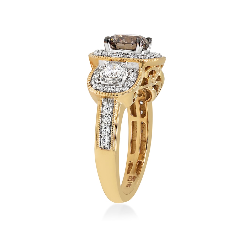 Image 726330_ALTMORE2.jpg, Product 726-330 / Price $1,999.99, EVERA Diamonds 14K Gold 1.72 av. ctw Champagne and White Diamond Ring from Evera Diamonds on TSC.ca's Jewellery department