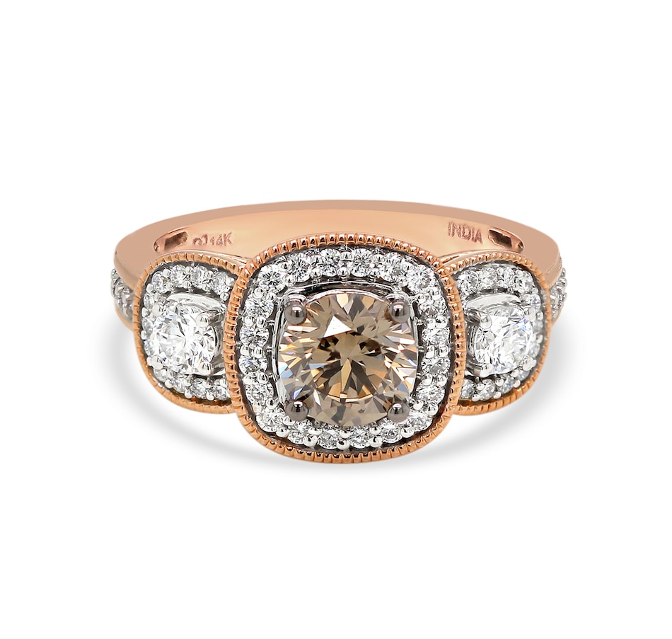 Image 726330_ALTMORE3.jpg, Product 726-330 / Price $1,999.99, EVERA Diamonds 14K Gold 1.72 av. ctw Champagne and White Diamond Ring from Evera Diamonds on TSC.ca's Jewellery department