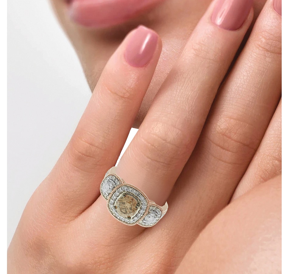 Image 726330_ALTMORE6.jpg, Product 726-330 / Price $1,999.99, EVERA Diamonds 14K Gold 1.72 av. ctw Champagne and White Diamond Ring from Evera Diamonds on TSC.ca's Jewellery department