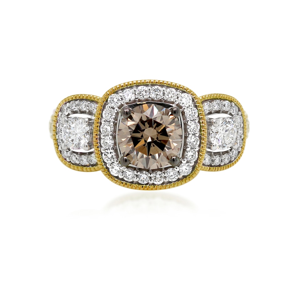 Image 726330_YGL.jpg, Product 726-330 / Price $1,999.99, EVERA Diamonds 14K Gold 1.72 av. ctw Champagne and White Diamond Ring from Evera Diamonds on TSC.ca's Jewellery department