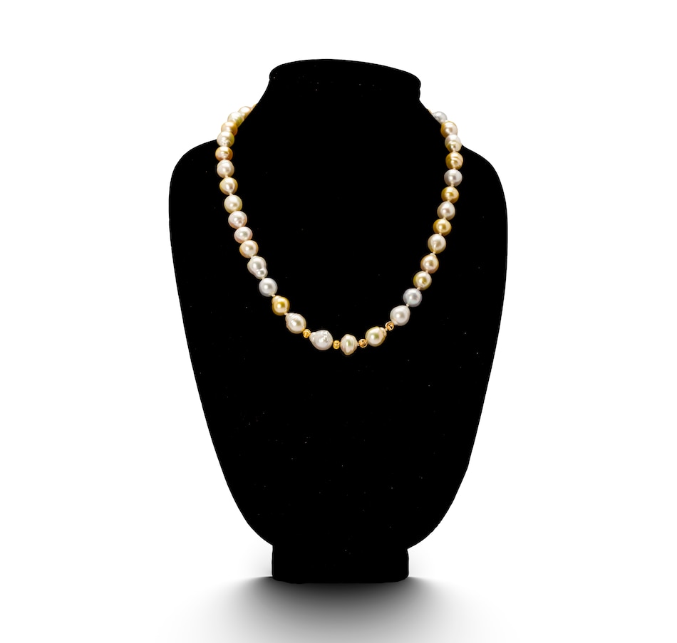 Image 726334_ALTMORE2.jpg, Product 726-334 / Price $5,495.00, Estate Originals South Sea Cultured Pearls Necklace with 18K Yellow Gold Spacers and 10K Yellow Gold Lobster Claw Clasp from Estate Originals on TSC.ca's Jewellery department