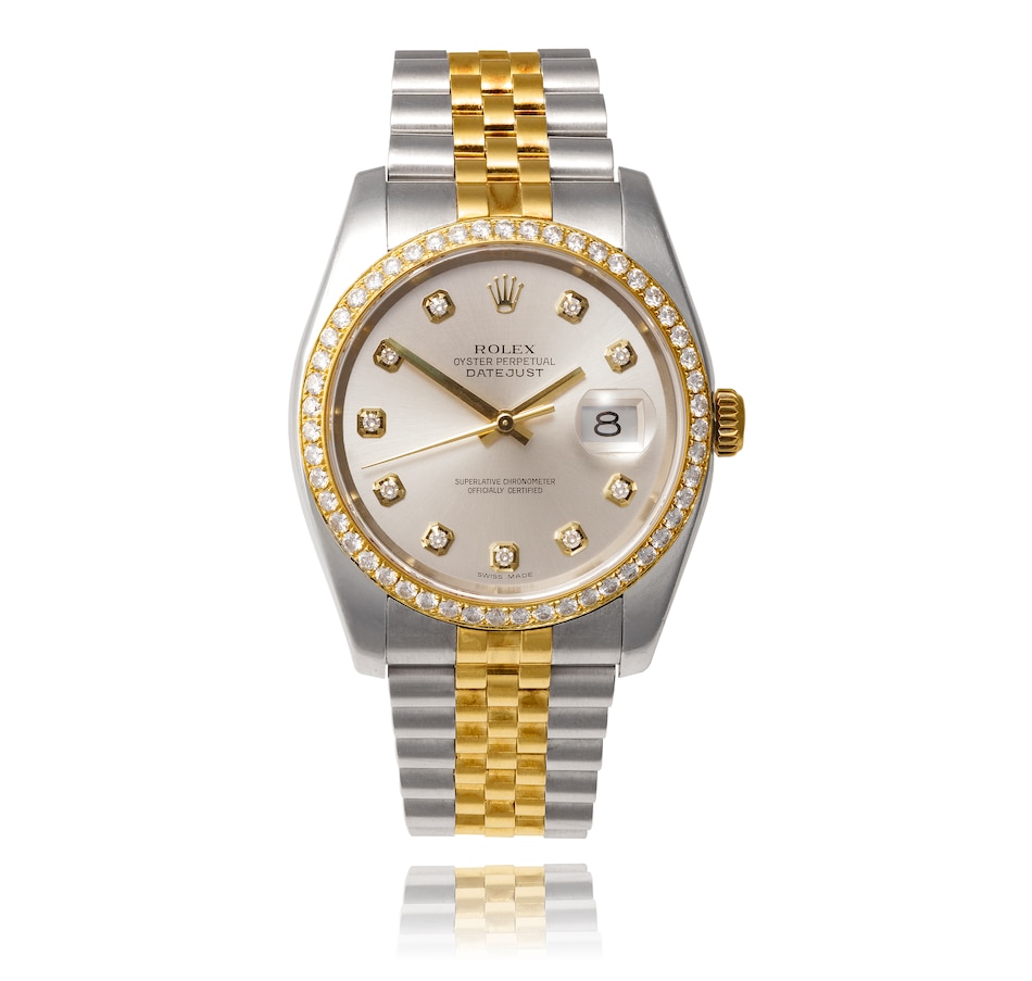 Estate Originals Stainless Steel and 18K Yellow Gold ROLEX OYSTER PERPETUAL  DATEJUST SUPERLATIVE CHRONOMETER Swiss Made Wristwatch