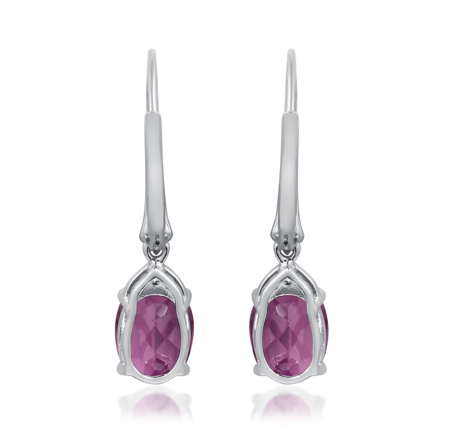 Image 726397_ALTMORE2.jpg, Product 726-397 / Price $749.99, Cirari 14k White Gold Rhodolite & Diamond Drop Earrings from Cirari on TSC.ca's Jewellery department