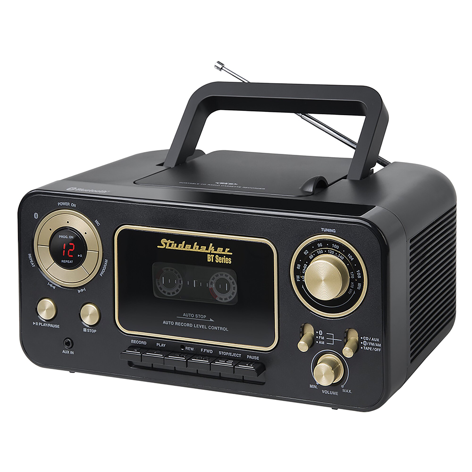 Studebaker Retro Portable CD Player with AM/FM Radio