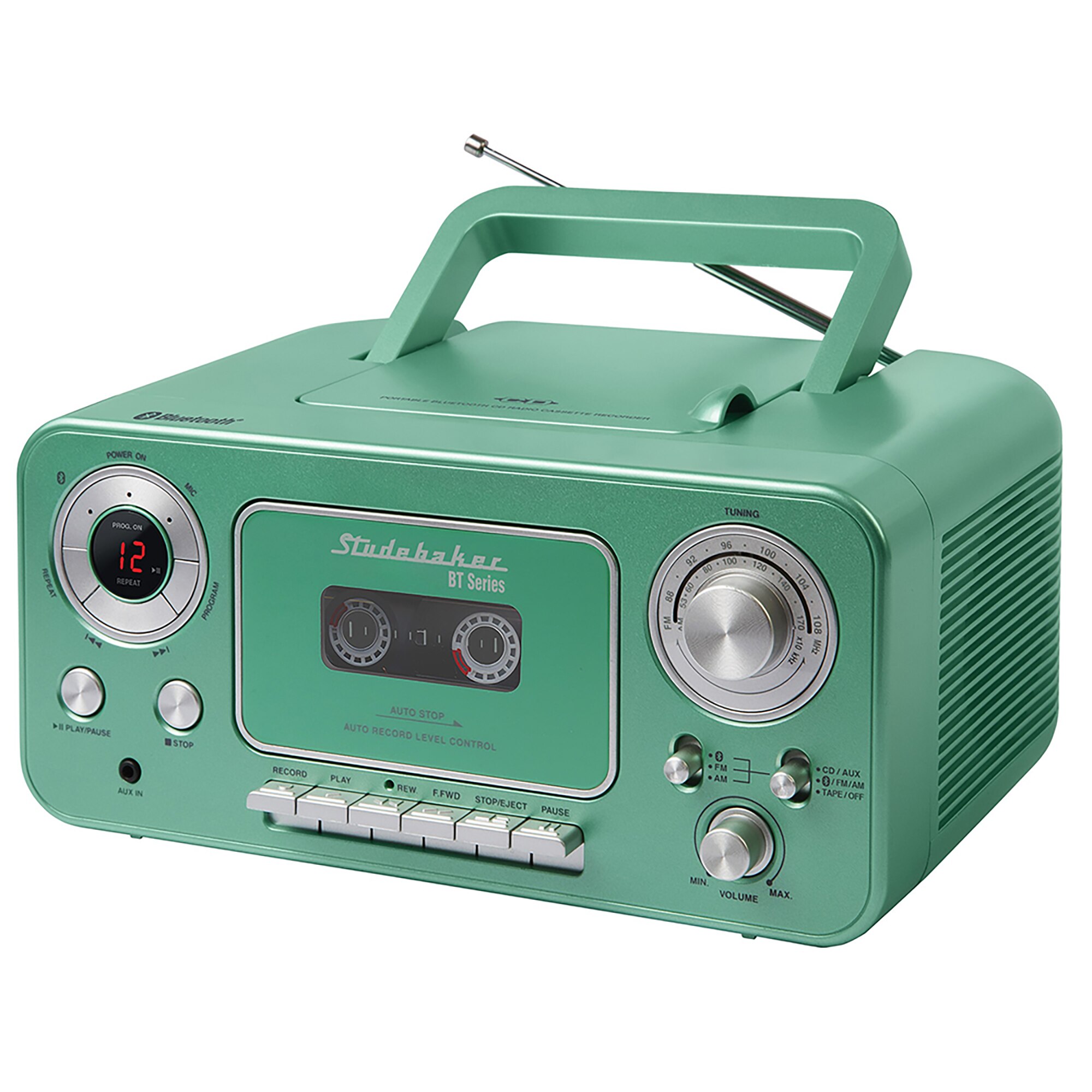 Studebaker Retro Portable CD Player with AM/FM Radio