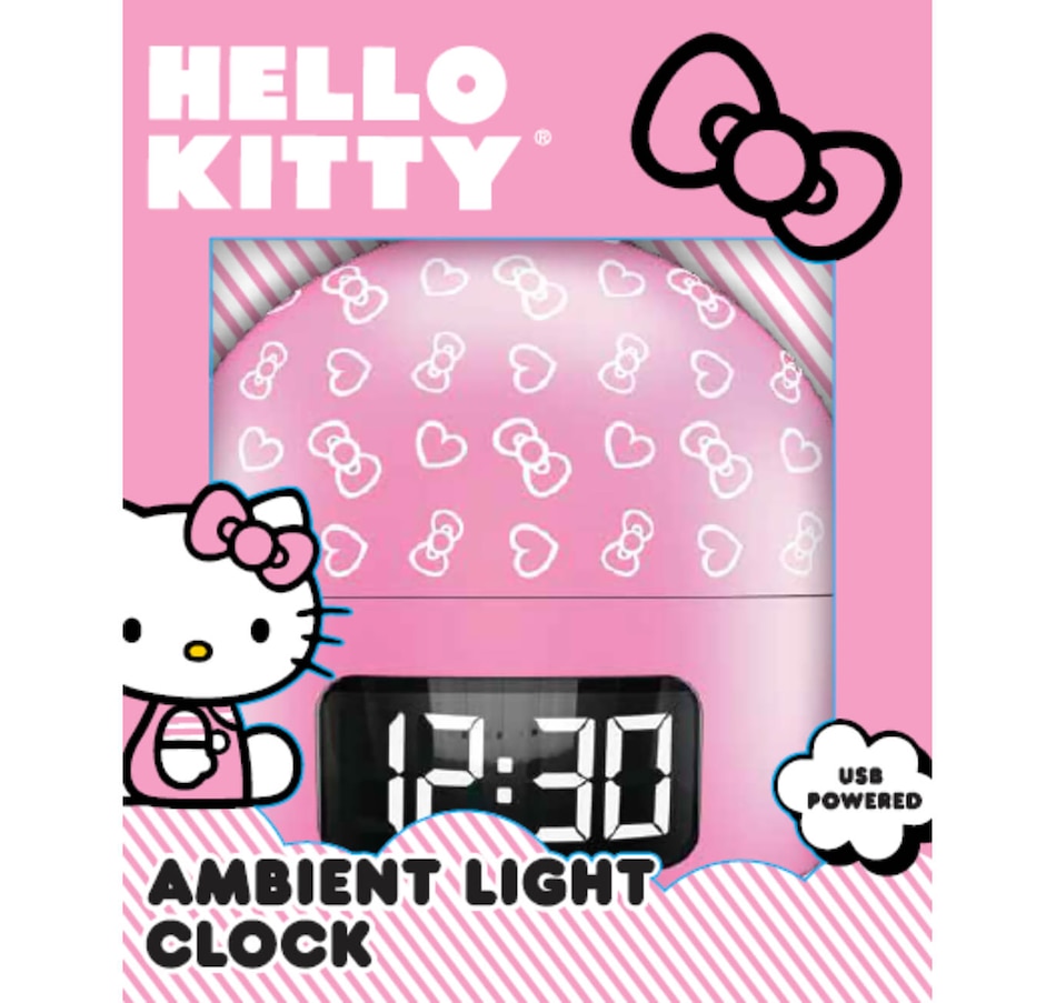 Image 726413_ALTMORE2.jpg, Product 726-413 / Price $27.99, Hello Kitty Ambient Light Clock from Hello Kitty on TSC.ca's Home & Garden department