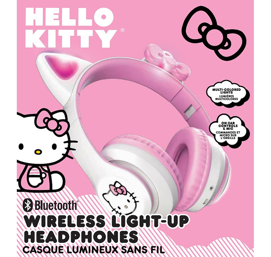 Image 726424_ALTMORE1.jpg, Product 726-424 / Price $34.99, Hello Kitty Wireless Light-Up Headphones from Hello Kitty on TSC.ca's Electronics department
