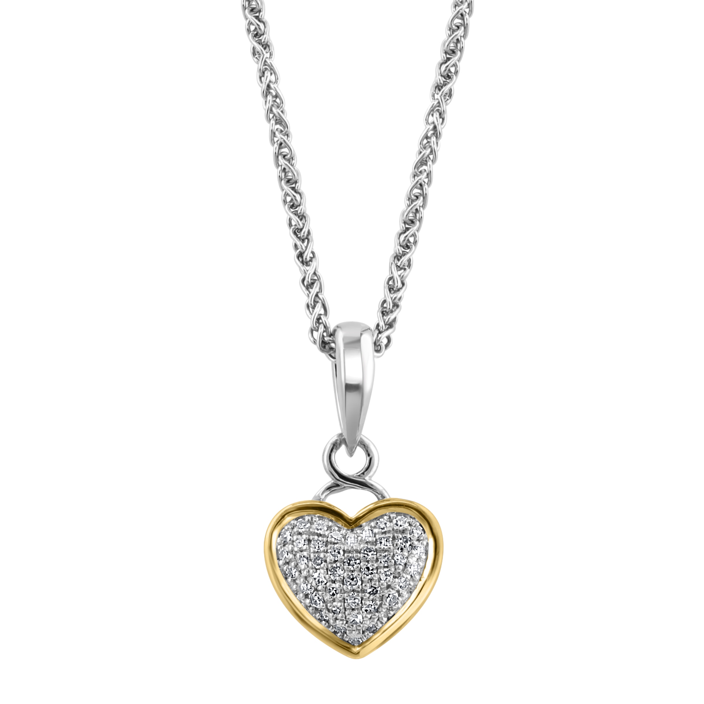 Effy 14K White Gold Black and White Diamond Heart Pendant, 0.50 TCW –  effyjewelry.com