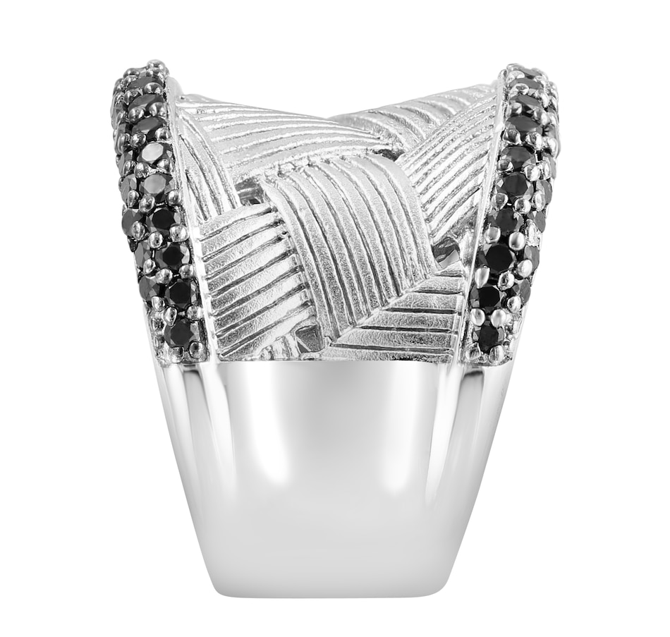 Image 726530_ALTMORE1.jpg, Product 726-530 / Price $1,699.99, EFFY Sterling Silver Black Diamond Basketweave Ring from Effy Jewellery on TSC.ca's Jewellery department