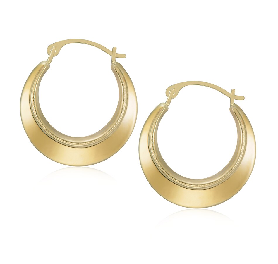 Image 726861.jpg, Product 726-861 / Price $149.99, TruGold 14K Yellow Gold Polished Beaded Hoop Earrings from TruGold on TSC.ca's Jewellery department