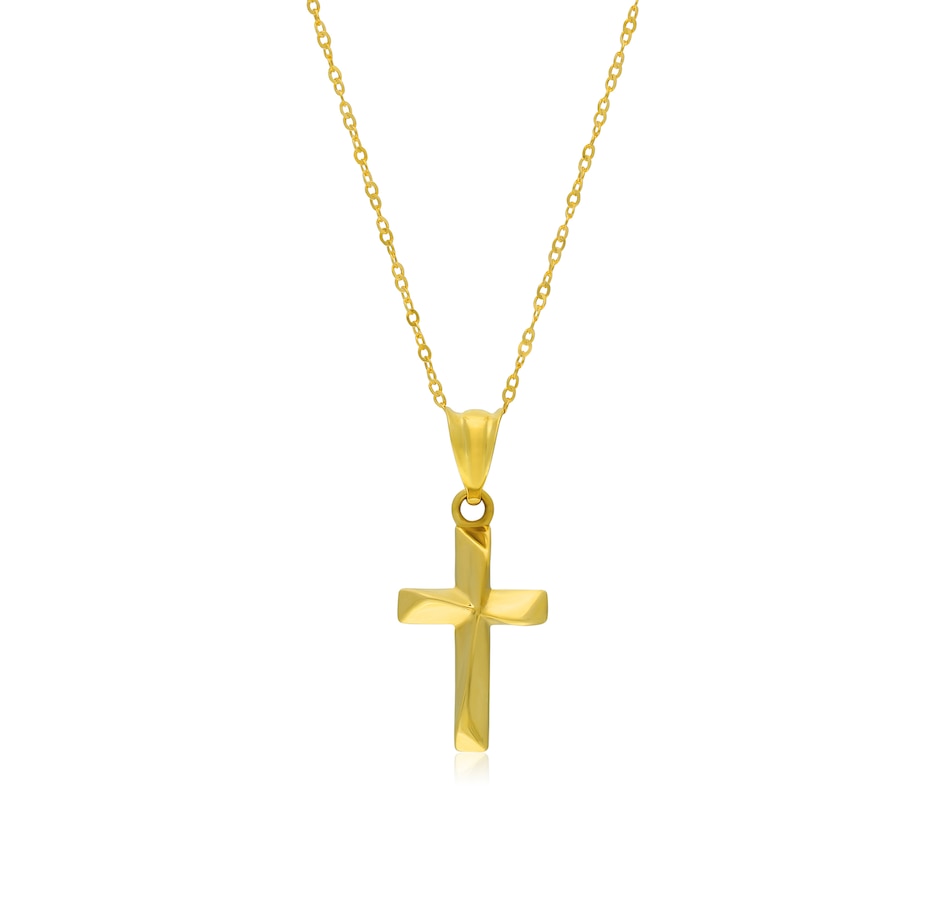 Image 726892.jpg, Product 726-892 / Price $199.99, TruGold 10K Yellow Gold Cross Pendant with Chain from TruGold on TSC.ca's Jewellery department