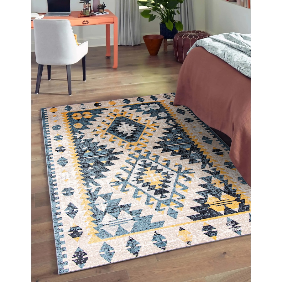Image 727009_ALTMORE3.jpg, Product 727-009 / Price $81.00 - $420.00, ECARPET Aqua Mosaic Rug from ECarpet on TSC.ca's Home & Garden department