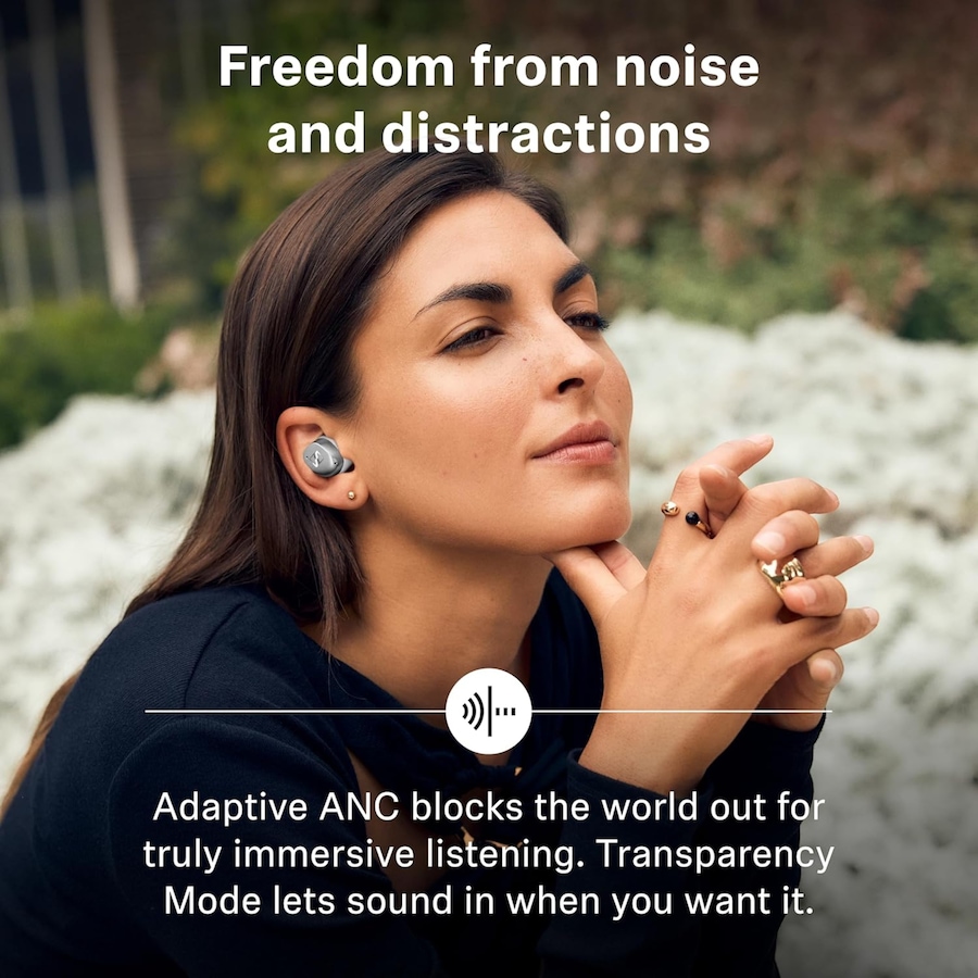 Image 727029_ALTMORE2.jpg, Product 727-029 / Price $429.95, Sennheiser Momentum 4 True Wireless Earbuds from Sennheiser on TSC.ca's Electronics department