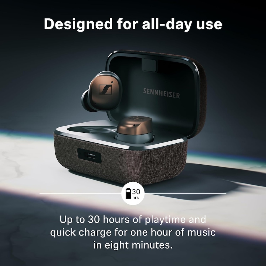 Image 727029_ALTMORE3.jpg, Product 727-029 / Price $429.95, Sennheiser Momentum 4 True Wireless Earbuds from Sennheiser on TSC.ca's Electronics department
