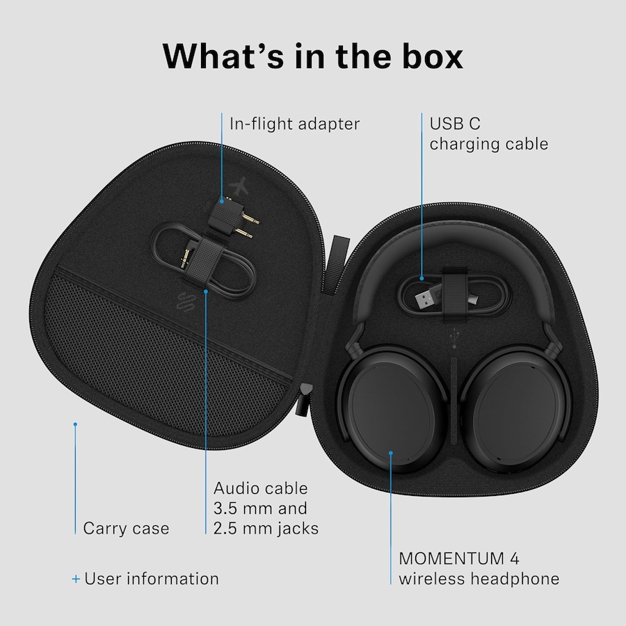 Image 727030_ALTMORE6.jpg, Product 727-030 / Price $499.95, Sennheiser Momentum 4 Wireless Headphones from Sennheiser on TSC.ca's Electronics department