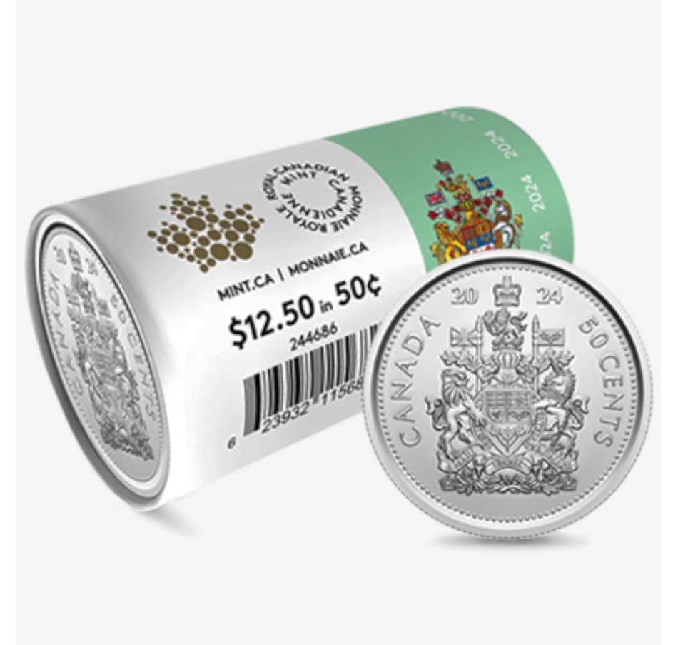 Image 727046_ALTMORE6.jpg, Product 727-046 / Price $699.95, Complete 2024 Special Wrap Coin Collection Including all First-Strikes, Half-Dollars and Commemoratives (total 12 mint rolls, 355 coins) from Royal Canadian Mint (RCM) on TSC.ca's Coins department