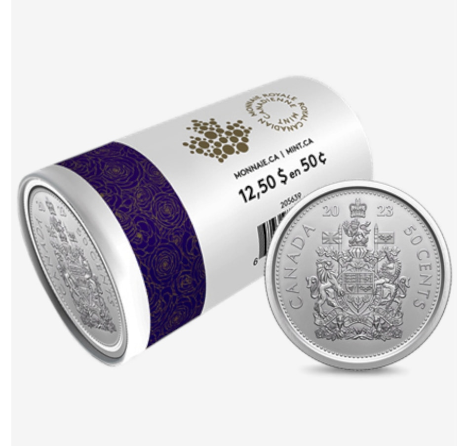 Image 727047_ALTMORE6.jpg, Product 727-047 / Price $999.95, Complete 2023 Special Wrap Coin Collection Including all First-Strikes, Half-Dollars and Commemoratives Queen Elizabeth and King Charles Issues (total 18 mint rolls, 560 coins) from Royal Canadian Mint (RCM) on TSC.ca's Coins department