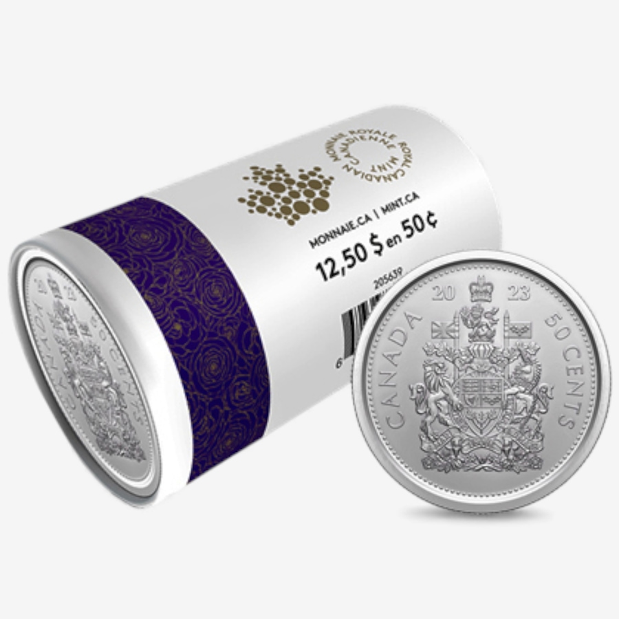 Image 727047_ALTMORE6.jpg, Product 727-047 / Price $999.95, Complete 2023 Special Wrap Coin Collection Including all First-Strikes, Half-Dollars and Commemoratives Queen Elizabeth and King Charles Issues (total 18 mint rolls, 560 coins) from Royal Canadian Mint (RCM) on TSC.ca's Coins department