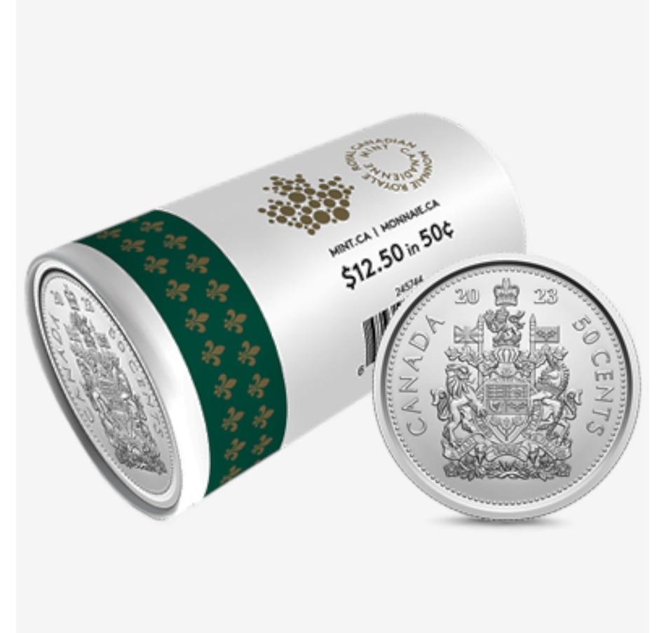 Image 727047_ALTMORE7.jpg, Product 727-047 / Price $999.95, Complete 2023 Special Wrap Coin Collection Including all First-Strikes, Half-Dollars and Commemoratives Queen Elizabeth and King Charles Issues (total 18 mint rolls, 560 coins) from Royal Canadian Mint (RCM) on TSC.ca's Coins department