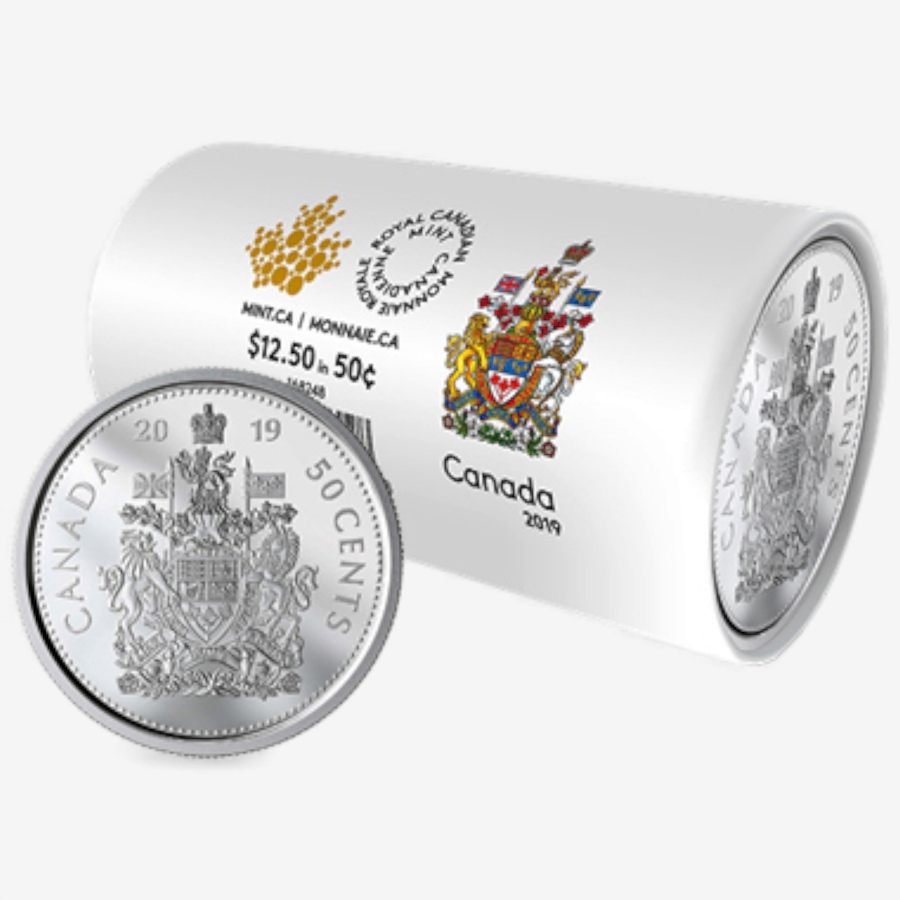 Image 727051_ALTMORE6.jpg, Product 727-051 / Price $499.95, Complete 2019 Special Wrap Coin Collection Including all First-Strikes, Half-Dollars and Commemoratives (total of nine mint rolls, 355 coins) from Royal Canadian Mint (RCM) on TSC.ca's Coins department