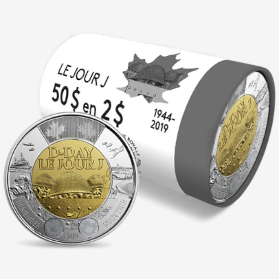 Image 727051_ALTMORE8.jpg, Product 727-051 / Price $499.95, Complete 2019 Special Wrap Coin Collection Including all First-Strikes, Half-Dollars and Commemoratives (total of nine mint rolls, 355 coins) from Royal Canadian Mint (RCM) on TSC.ca's Coins department