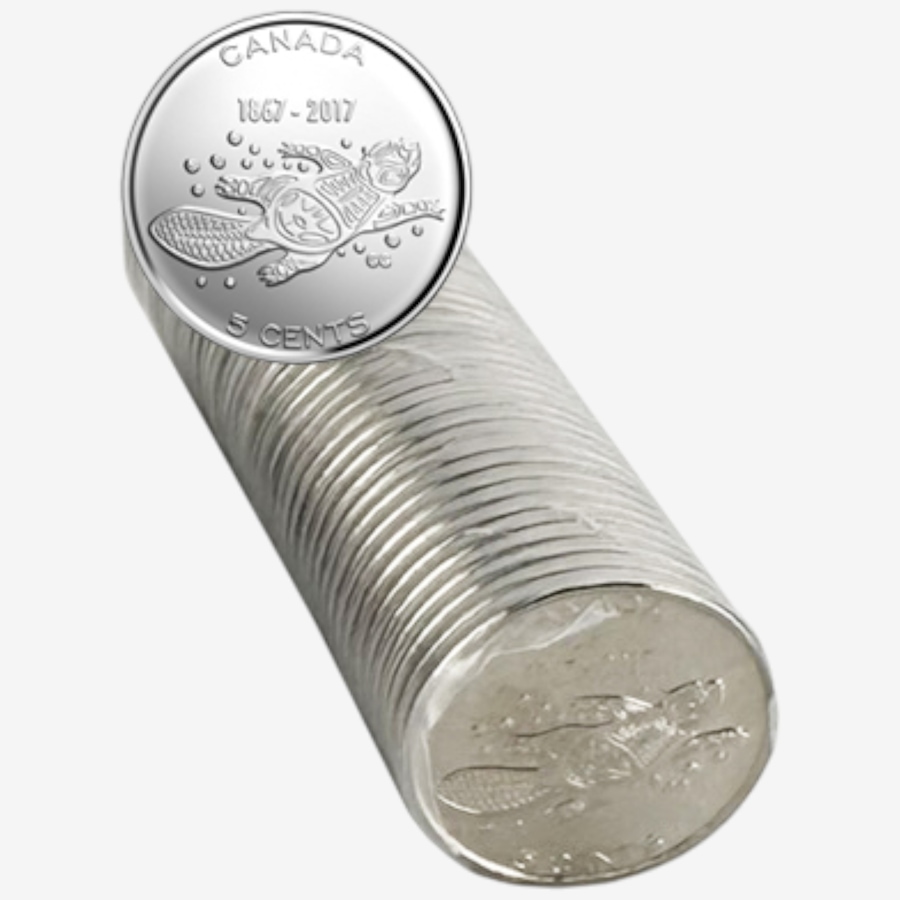 Image 727052_ALTMORE14.jpg, Product 727-052 / Price $749.95, Complete 2017 Mint Roll Collection Including Regular Design First-Strikes, All Canada 150 Commemoratives, Half-Dollars and Other Commemoratives (total 12 mint rolls plus additional coins, 425 coins) from Royal Canadian Mint (RCM) on TSC.ca's Coins department