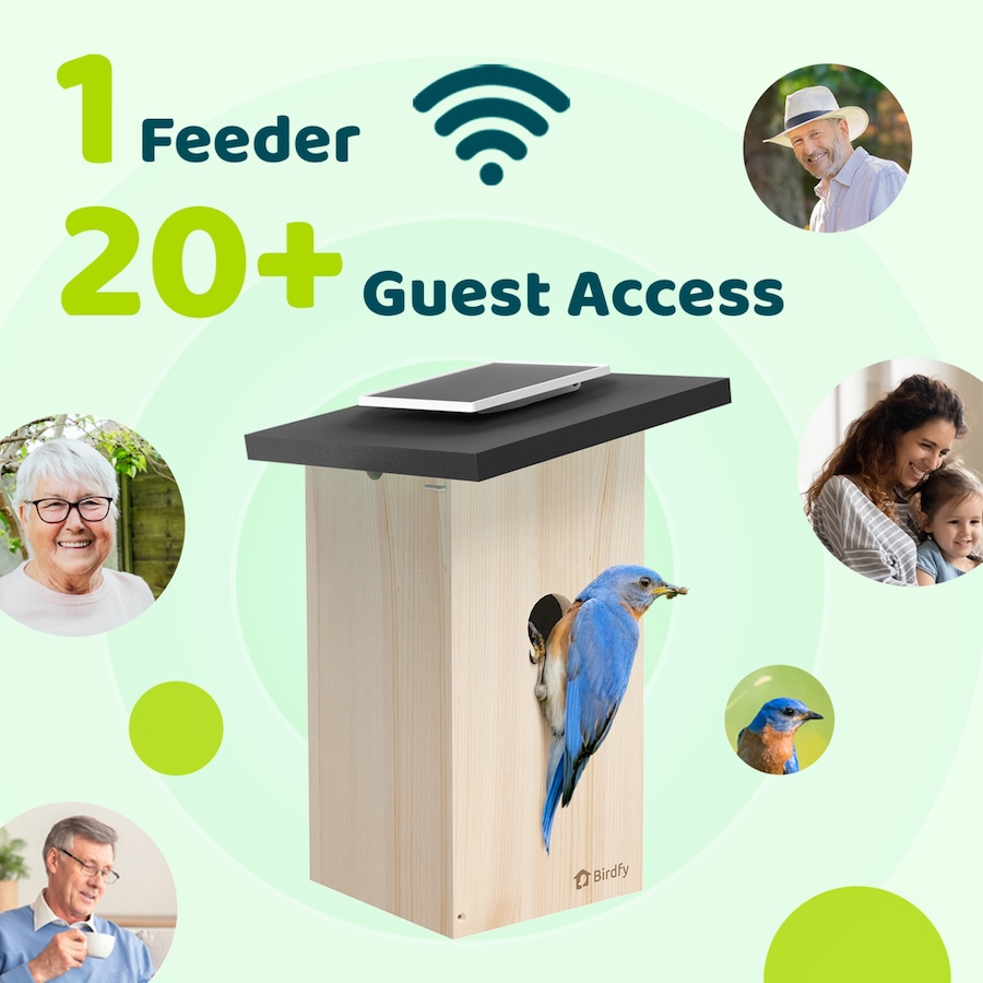 Image 727064_ALTMORE7.jpg, Product 727-064 / Price $219.99, Birdfy Ebony Solar Powered Smart Bird House with Camera and AI Identification from Birdfy on TSC.ca's Home & Garden department