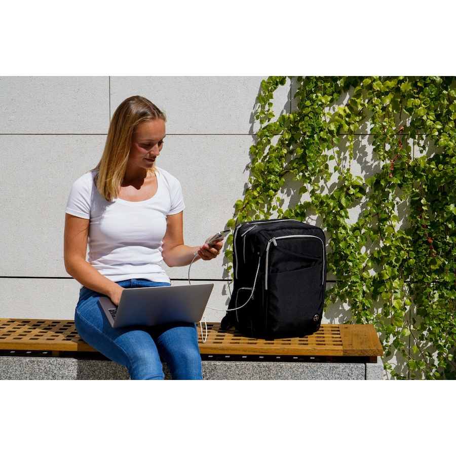 Image 727083_ALTMORE12.jpg, Product 727-083 / Price $139.99, Swiss Digital Katy Rose Black Platinum Backpack with SD Finder Keychain from Swiss digital on TSC.ca's Home & Garden department