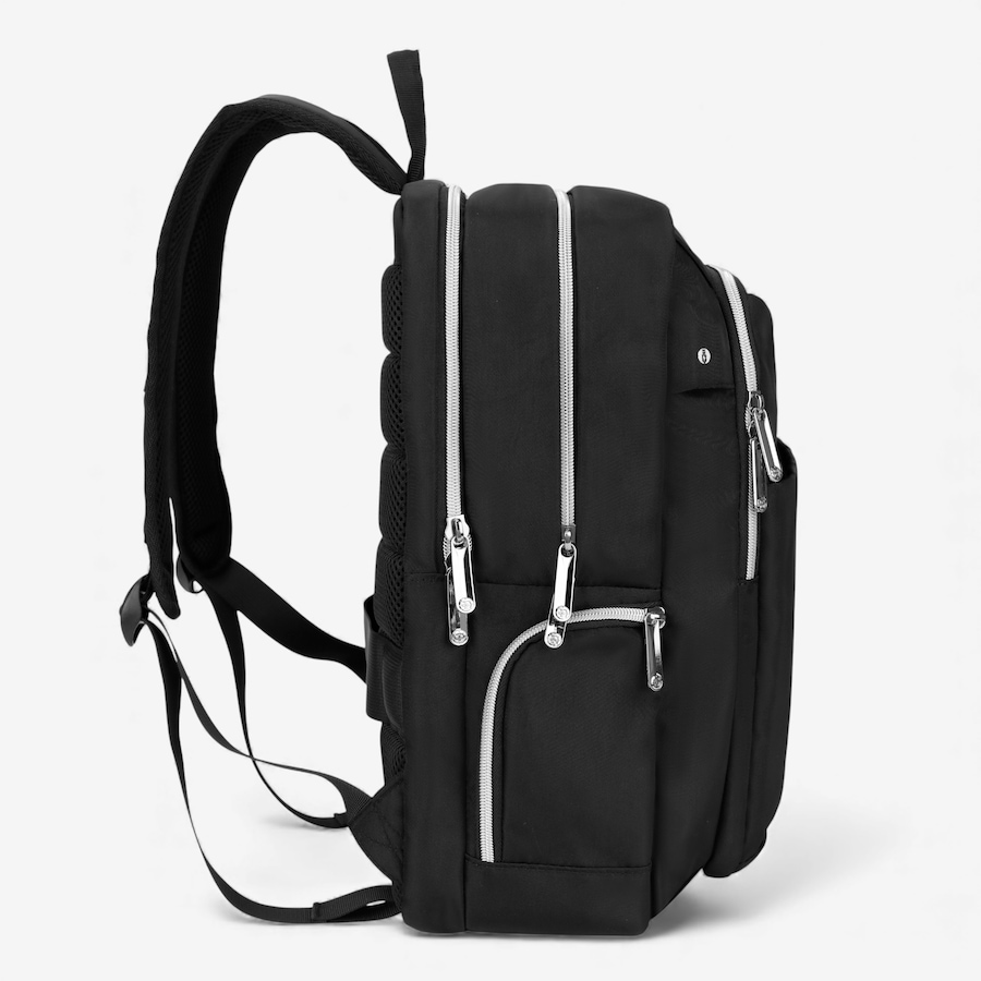 Image 727083_ALTMORE2.jpg, Product 727-083 / Price $139.99, Swiss Digital Katy Rose Black Platinum Backpack with SD Finder Keychain from Swiss digital on TSC.ca's Home & Garden department