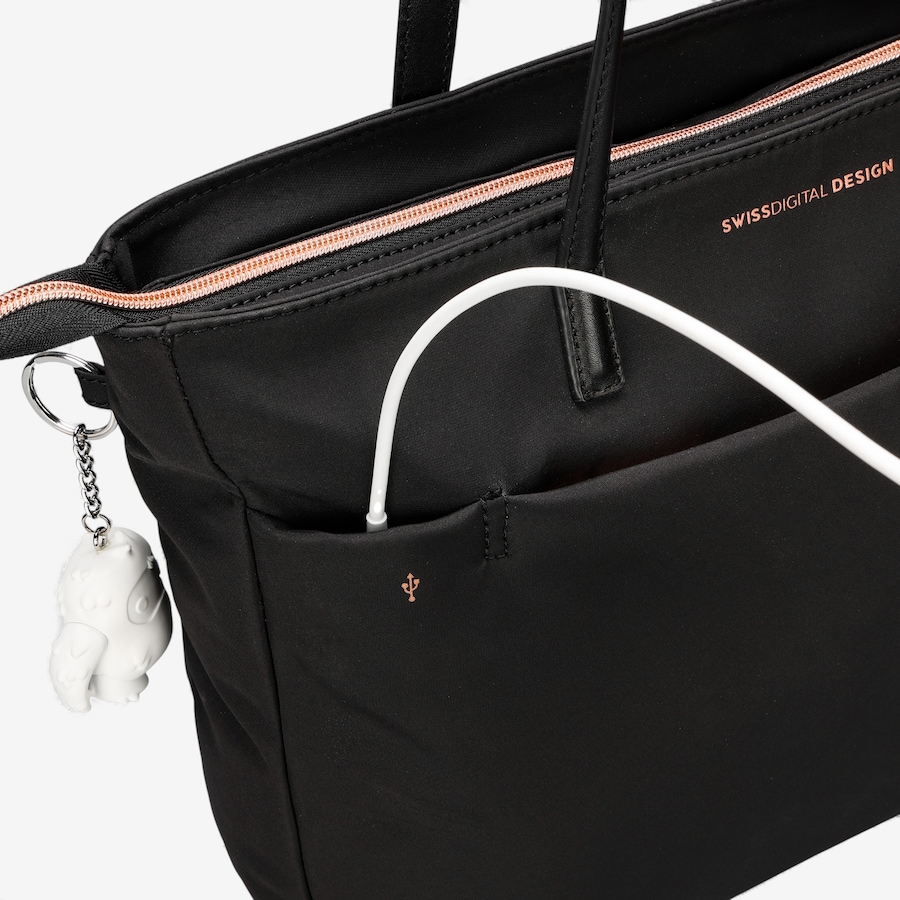 Image 727084_ALTMORE7.jpg, Product 727-084 / Price $119.99, Swiss Digital Katy Rose NG Black Tote Bag with LED from Swiss digital on TSC.ca's Fashion department